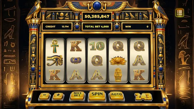 Egyptian-themed slot machine