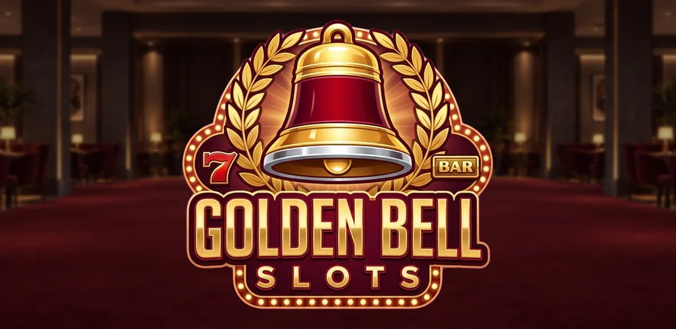 Golden Bell Slots key art: a golden bell with laurels and a lucky 7